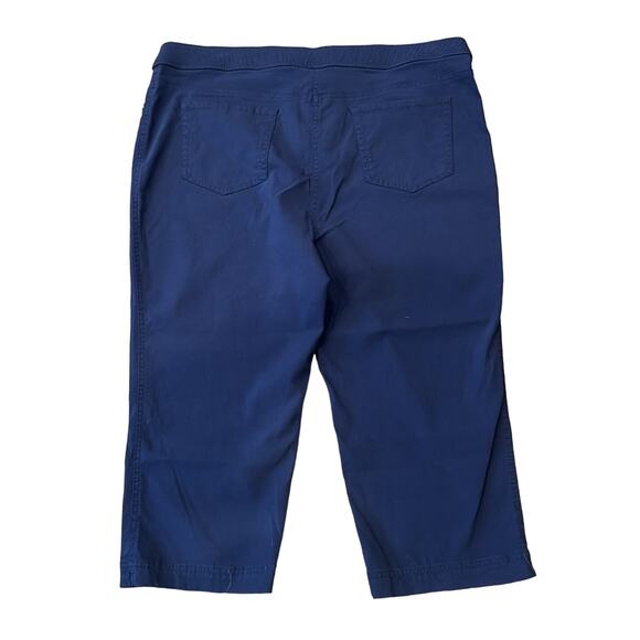 Chico's Women's Stretch Capri Pants Navy Size XL/16 - Picture 2 of 9